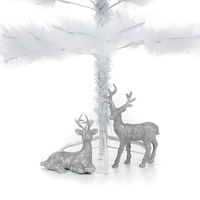 Изкуствена коледна елха - бяла