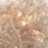 Коледни лампички кристал с удължител 10 метра 100 лампи