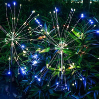 Коледно соларно глухарче с мигаща светлина