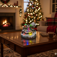 Коледна декорация Дядо Коледа в селото – Светеща празнична магия за вашия дом