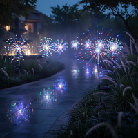 Коледно соларно глухарче с мигаща светлина