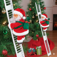 Електрическа играчка – катерещ се по стълба Дядо Коледа