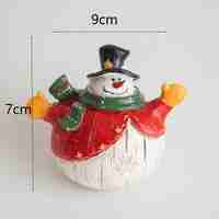 Коледни снежни човечета от полирезин – малка фигурка, идеална коледна украса за всеки дом
