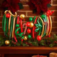 Комплект от 30 Коледни балона - Разнообразие от форми и цветове