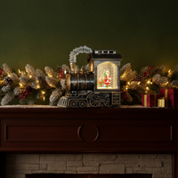 Музикална Коледна декорация влак – снежни човеци или Дядо Коледа