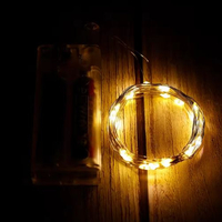 Коледни лампички на батерии в различни цветове