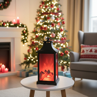 LED декоративен фенер с ефект на жив пламък