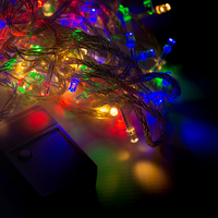 Коледни лампички кристал с удължител 10 метра 100 лампи