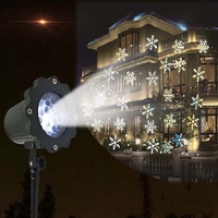 Водоустойчив LED проектор Снежинка за прожектиране на сняг