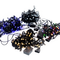 Коледни лампички кристал с удължител 10 метра 100 лампи