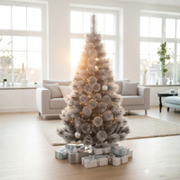 Изкуствено борче/елха със заскрежени иглички