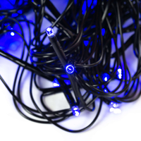 Коледни LED лампички смесен цвят 10 метра гирлянд