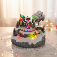 Коледна декорация Дядо Коледа в селото – Светеща празнична магия за вашия дом