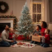 Изкуствена елха Kring Melbourne Цялата заснежена с метална стойка