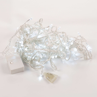 Коледни лампички кристал с удължител 10 метра 100 лампи