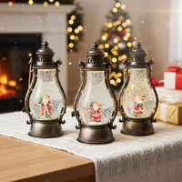 Коледен фенер с Дядо Коледа в три варианта