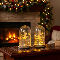 Коледна магия под стъклен купол - LED декорация