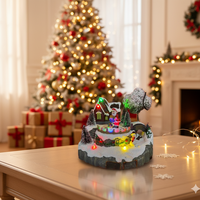 Коледна декорация Дядо Коледа в селото – Светеща празнична магия за вашия дом