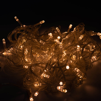 Коледни лампички кристал с удължител 10 метра 100 лампи