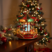 Музикална Коледна въртележка със светлини и музика