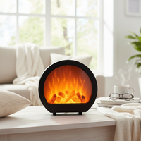 LED декоративна мини  камина с имитация на пламък