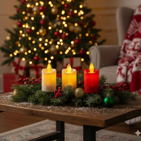 Миниатюрни LED Свещи - Перфектна Коледна декорация