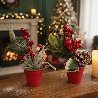 Изкуствена коледна декорация в саксия 1 бр Classic Flora