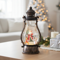 Коледен фенер с Дядо Коледа в три варианта