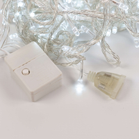 Коледни лампички кристал с удължител 10 метра 100 лампи