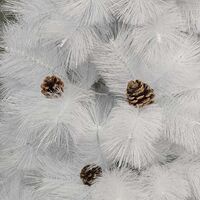 Коледна Снежно бяла елха с шишарки ТОП ПРЕДЛОЖЕНИЕ