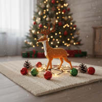 Елегантен коледен елен – перфектната празнична декорация