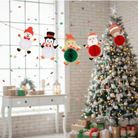 Коледни парти хартиени декорации