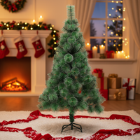 Коледна елха гъста заснежена в различни размери