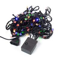 Коледни лампички кристал с удължител 10 метра 100 лампи