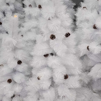 Коледна Снежно бяла елха с шишарки ТОП ПРЕДЛОЖЕНИЕ