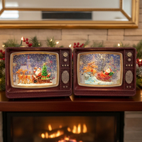 Коледен ретро телевизор - декорация