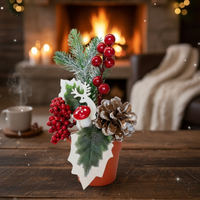 Изкуствена коледна декорация в саксия 1 бр Classic Flora