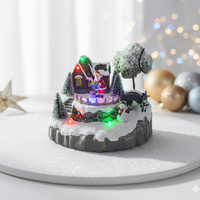 Коледна декорация Дядо Коледа в селото – Светеща празнична магия за вашия дом