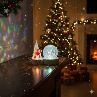 Коледна LED лампа с декоративни орнаменти