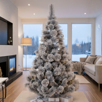 Изкуствено борче/елха със заскрежени иглички