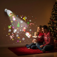 Коледна LED прожекционна лампа XL-725 Коледни и Хелоуин Мотиви 4 в 1