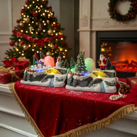 Светеща Коледна декорация с Дядо Коледа или Снежен човек – Празнична магия за вашия дом