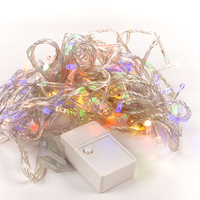 Коледни лампички кристал с удължител 10 метра 100 лампи