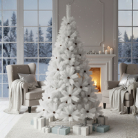 Коледна Снежно бяла елха с шишарки ТОП ПРЕДЛОЖЕНИЕ