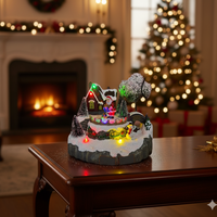 Коледна декорация Дядо Коледа в селото – Светеща празнична магия за вашия дом