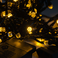 Коледни LED лампички смесен цвят 10 метра гирлянд