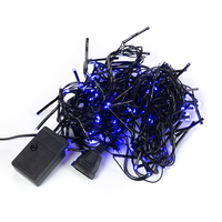 Коледни LED лампички смесен цвят 10 метра гирлянд