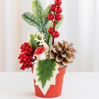 Изкуствена коледна декорация в саксия 1 бр Classic Flora