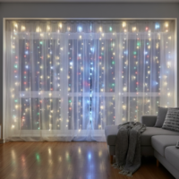 Коледни LED лампички с дистанционно управление 300LED 300см 300см Завеса