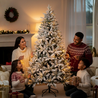 Изкуствена елха Kring Melbourne Цялата заснежена с метална стойка